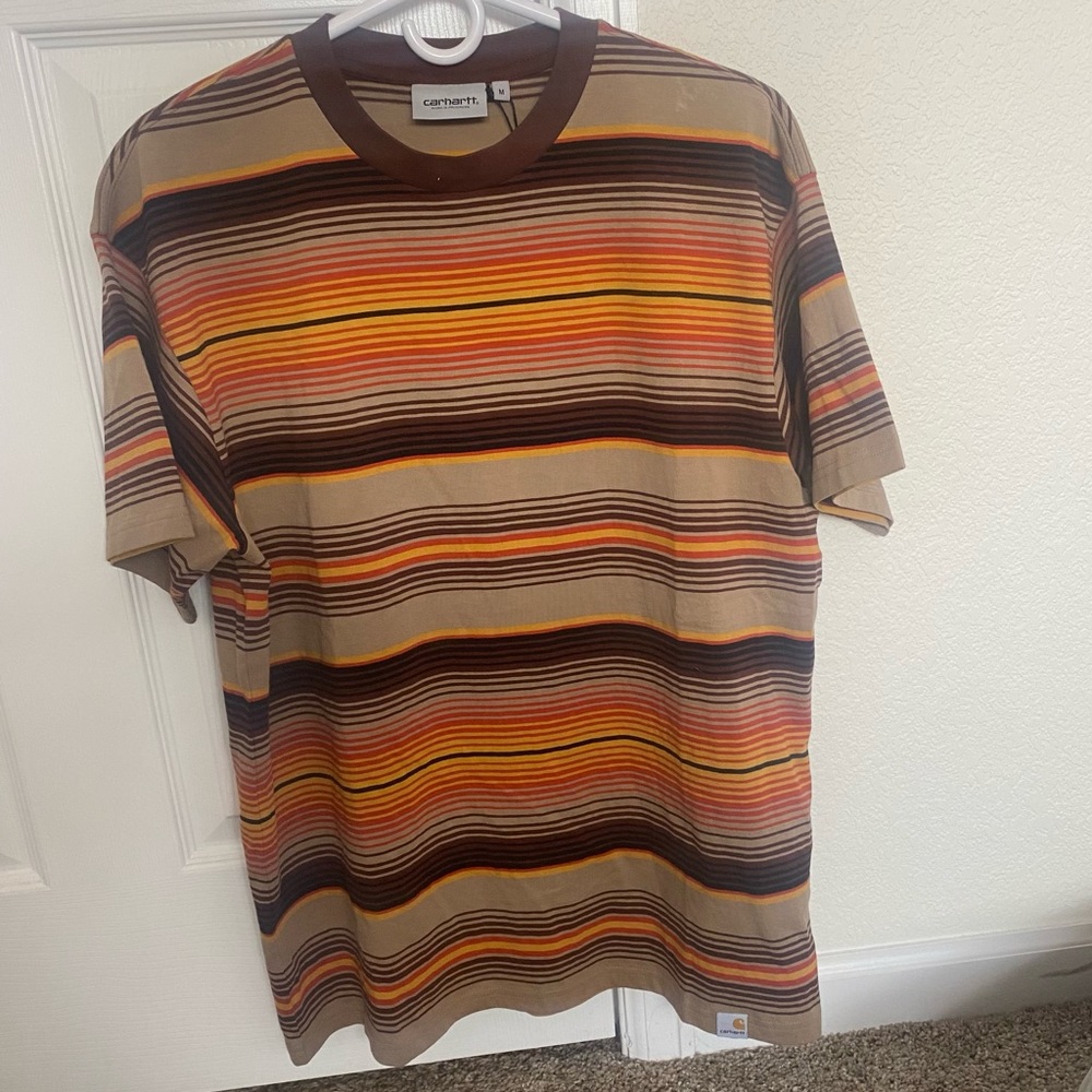 Carhartt WIP sunset striped T shirt : never worn & new with tags